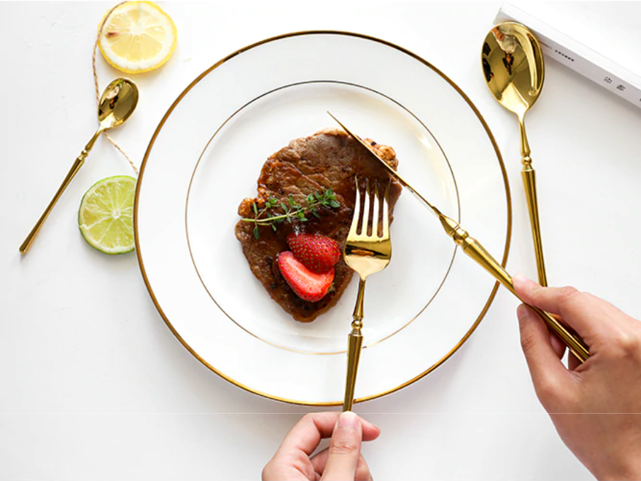  Rome Gold Cutlery Set-5