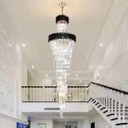Imperial Chandelier - Grand Luxury Crystal LED Pendant Light for Staircases & Lobbies