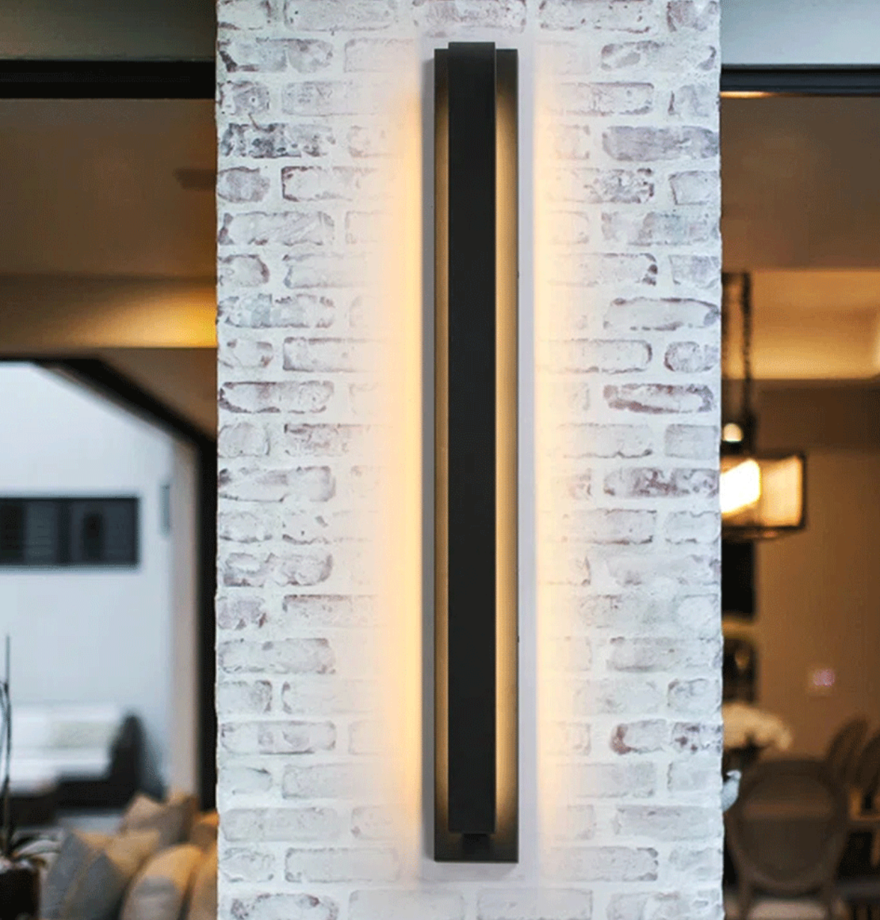 Clausen - LED Dimmable Outdoor Black Waterproof Wall Light