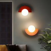 Modern Wall Sconce Light – Nordic Semicircle Design, 6 Colours