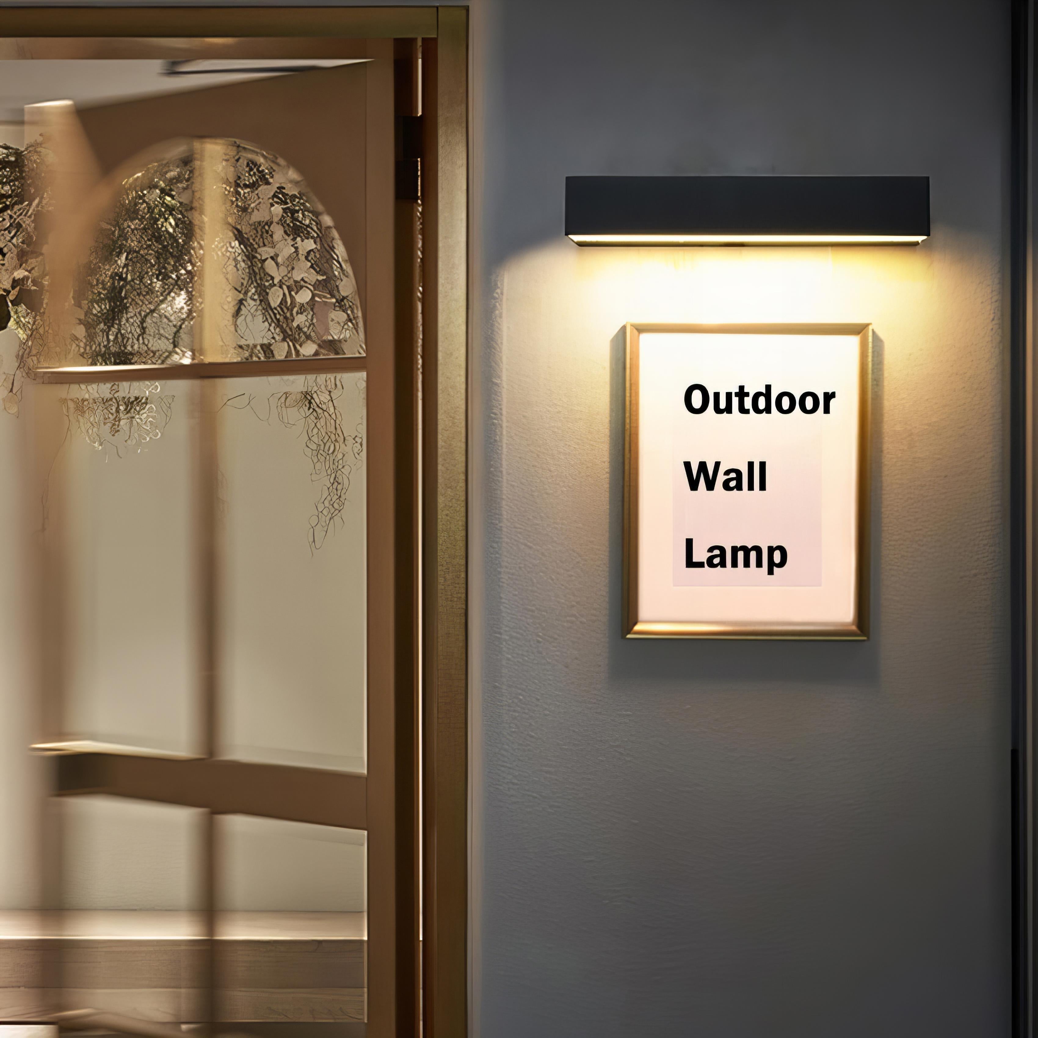 Uriah - Thin Strip LED Modern Outdoor Wall Light IP65