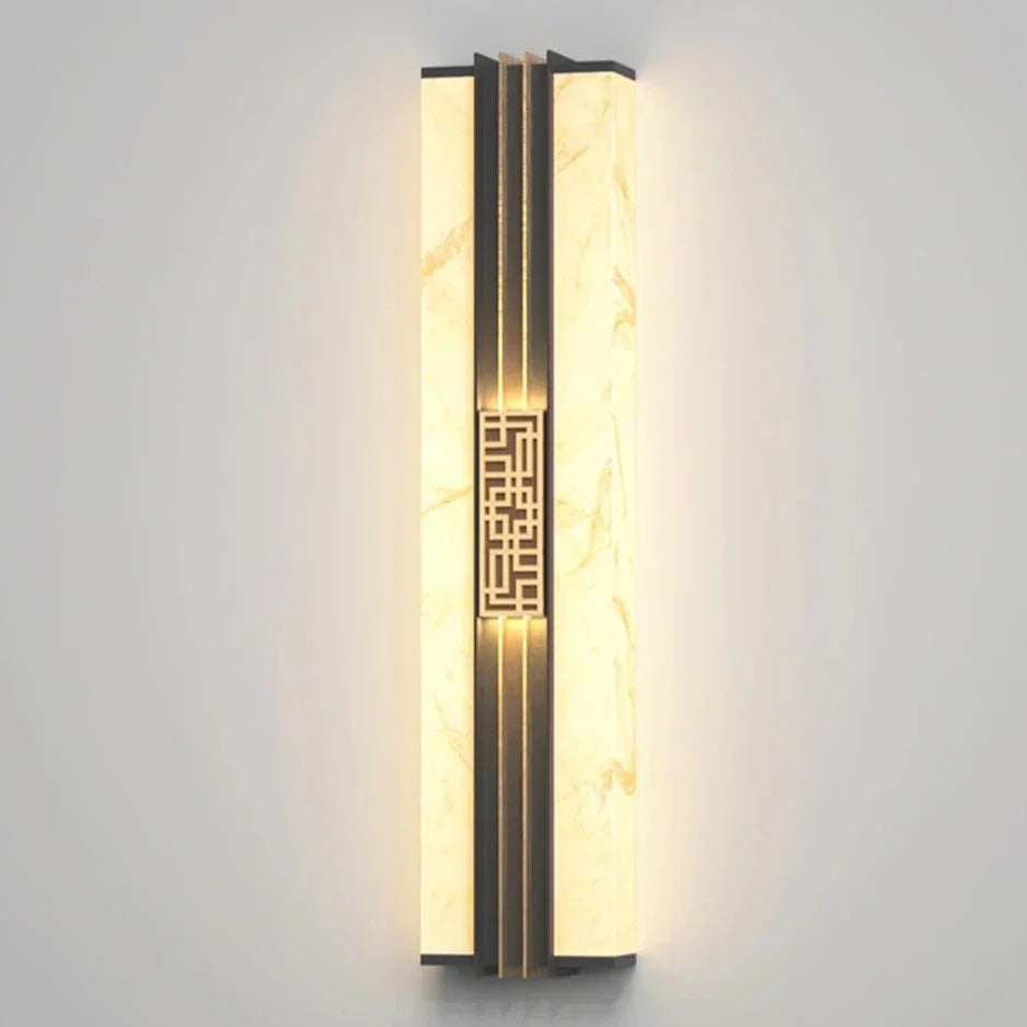 Baez - Marble Style LED Wall Light Bar for Outdoors