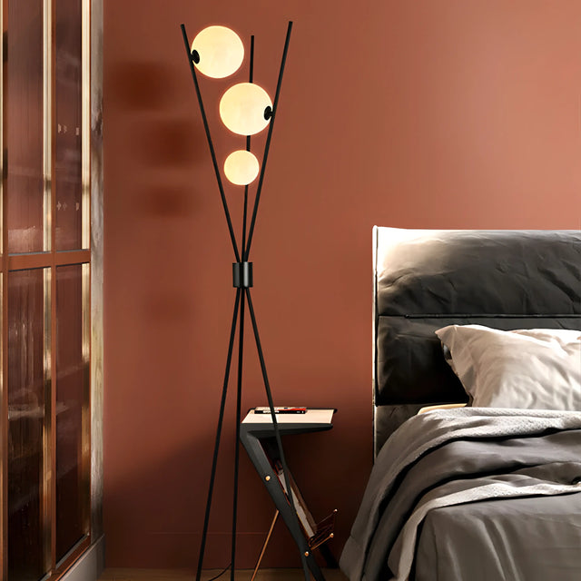 Mila - Stylish Minimalist Floor Lamp with Moon Design