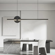 Disc LED Chandelier – Copper Modern Ceiling Light for Energy-Efficient Illumination