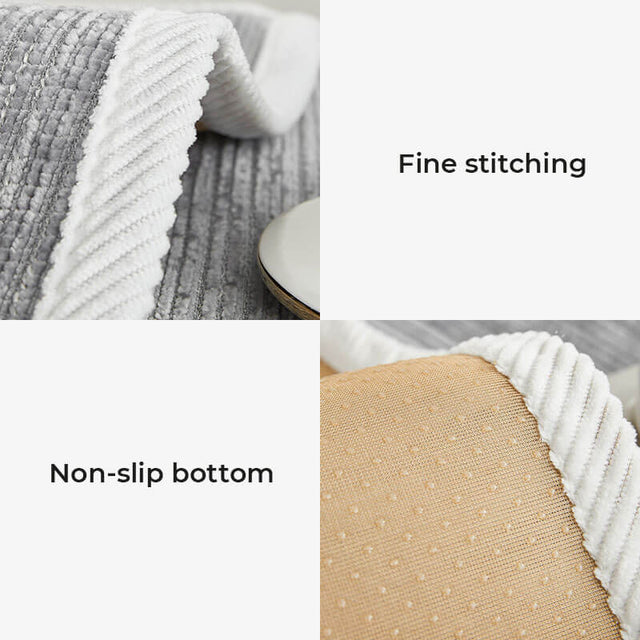 Waterproof Antimicrobial Simple Chenille Fabric Couch Cover