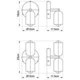 Simple Decorative Metal Living Room Wall Light 6