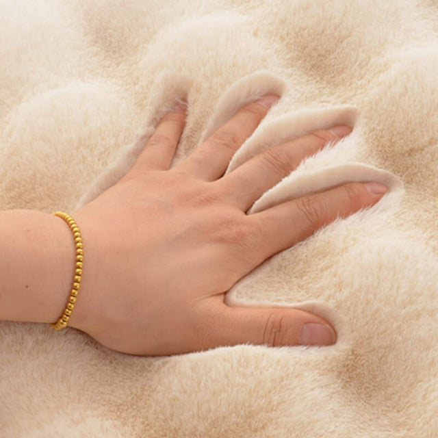 Soft Plush Warm Pet Sleeping Pad Cozy Stylish Easy to Maintain