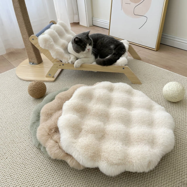 Soft Plush Warm Pet Sleeping Pad Cozy Stylish Easy to Maintain