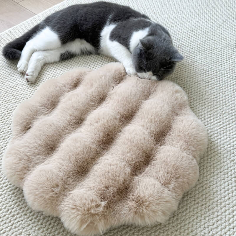Soft Plush Warm Pet Sleeping Pad Cozy Stylish Easy to Maintain
