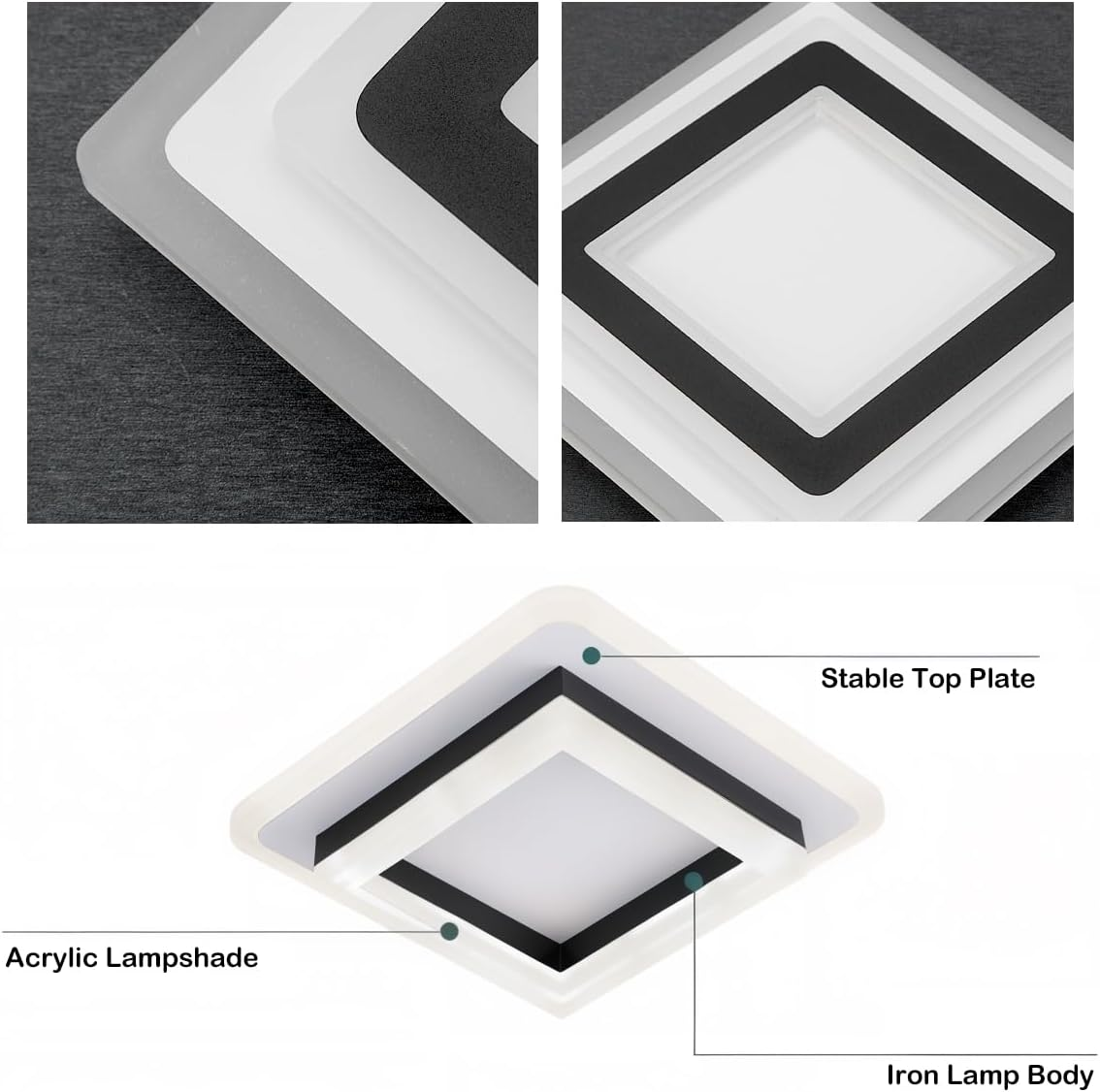 Square Hallway LED Ceiling Lights 8
