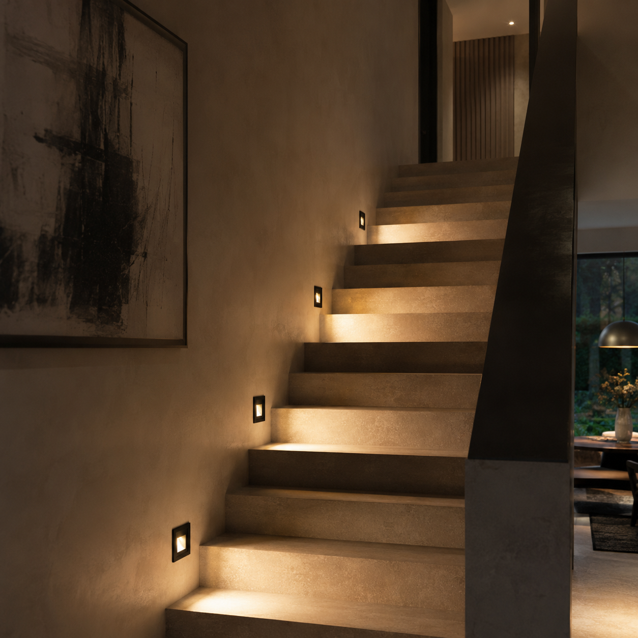 Elian - Recessed LED Step Light, Waterproof Stair & Pathway Wall Light