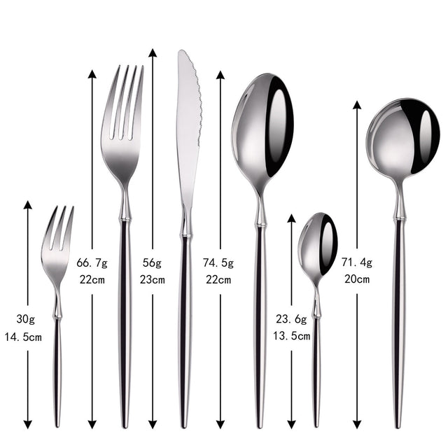  Sara Silver Luxury Cutlery Set-6