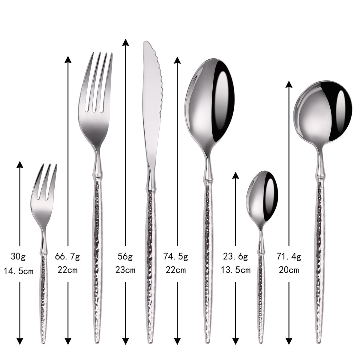  Siv Silver Luxury Cutlery Set-6