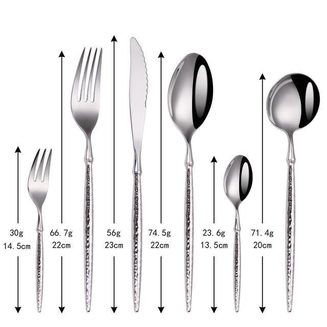  Siv Silver Luxury Cutlery Set-6