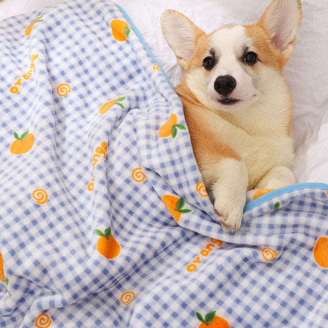 Cozy Flannel Pet Blanket Soft Colorful Multipurpose Use