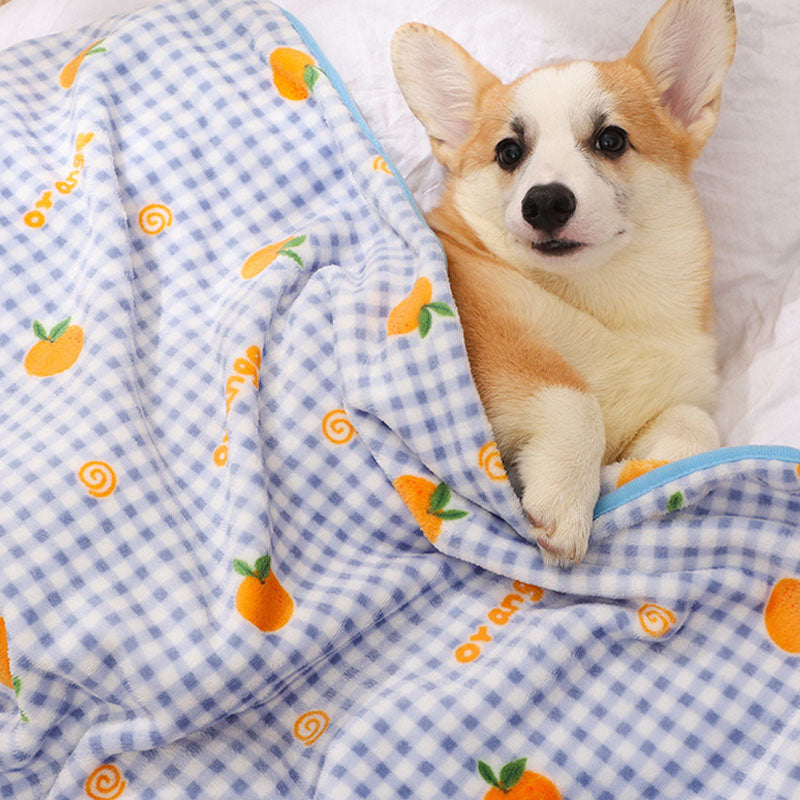 Cozy Flannel Pet Blanket Soft Colorful Multipurpose Use