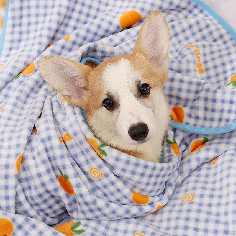 Cozy Flannel Pet Blanket Soft Colorful Multipurpose Use