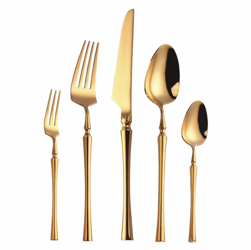  Serena Shine Gold Cutlery Set-4