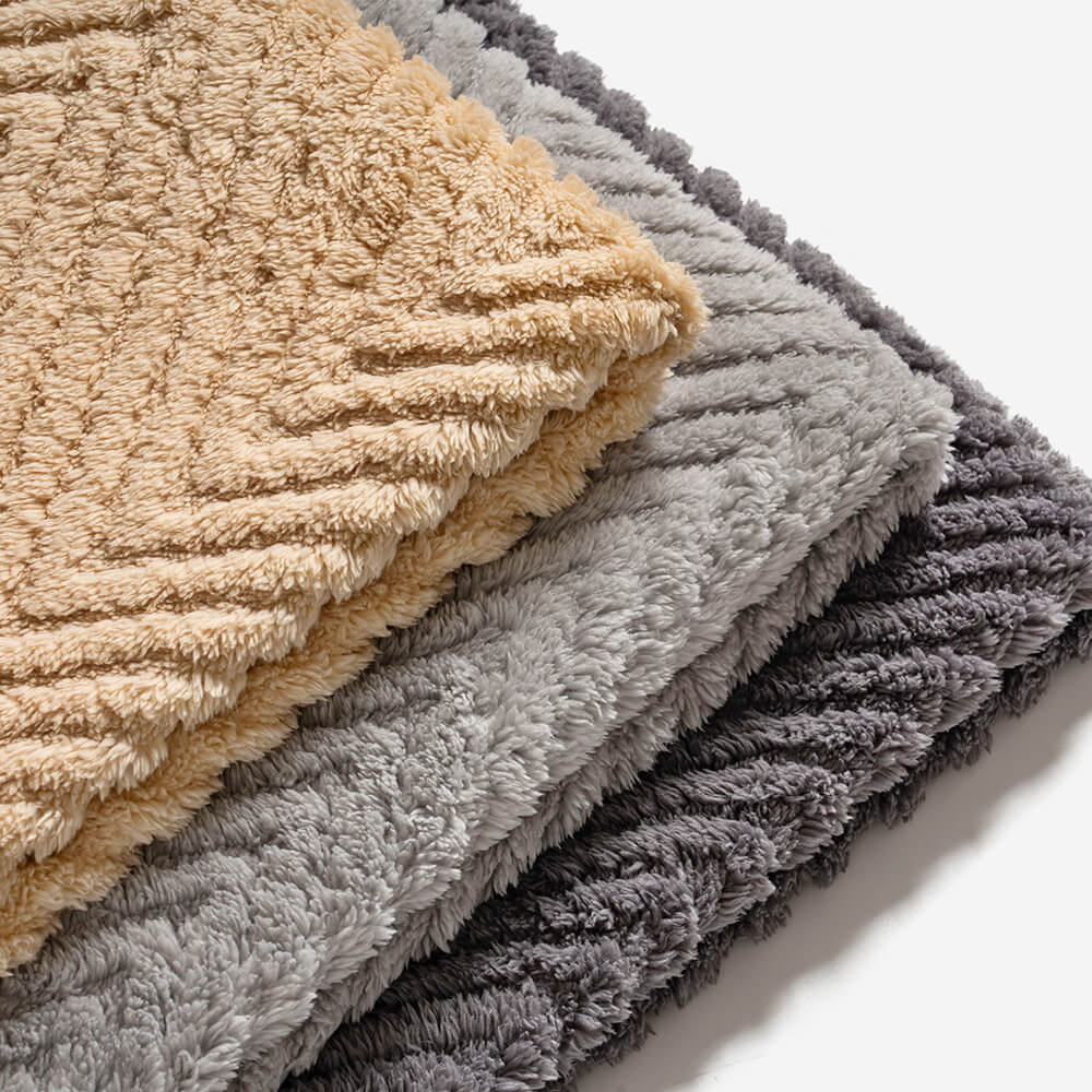 Thickened Plush Herringbone Non-slip Couch Cover for Comfort