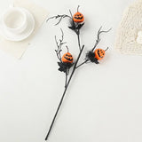 Three-Pronged Pumpkin Flower Decoration with Smiley Face – Halloween Decoration for Indoor and Outdoor Use 3