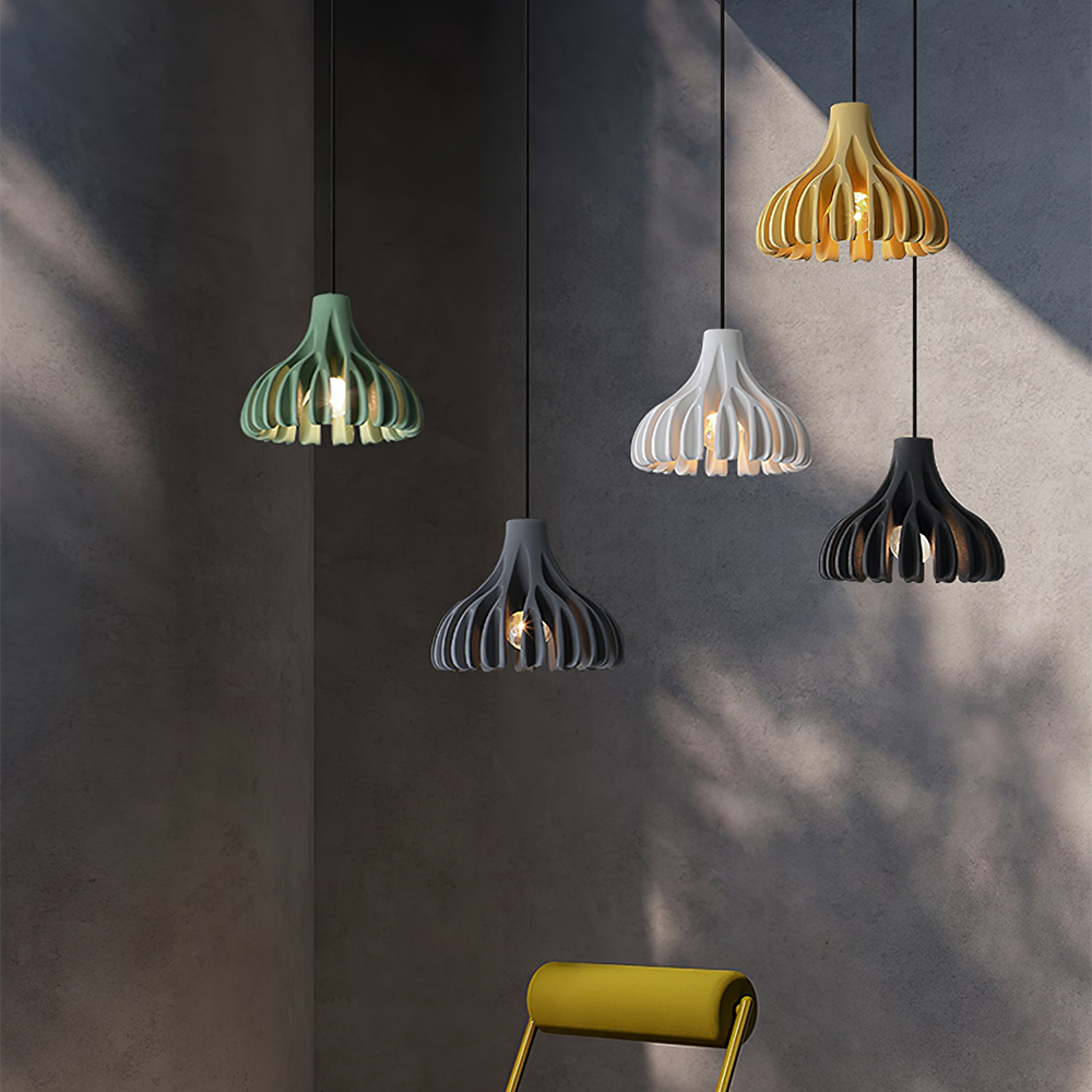 Unique Colorful Coral Resin Pendant Lamp 5