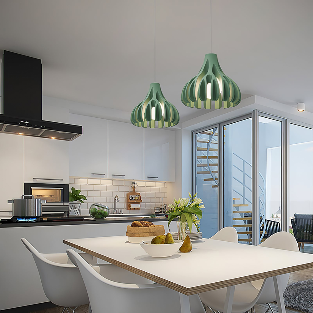 Unique Colorful Coral Resin Pendant Lamp 8