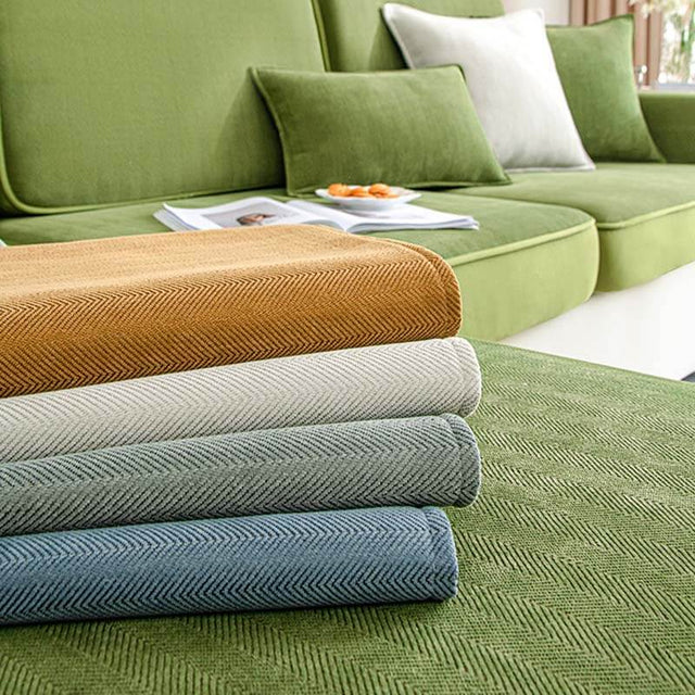 Universal Stretch Chenille Herringbone Couch Cover Protection