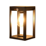 Solar-Powered Pillar Lamp – Weather-Resistant LED with Motion Sensor