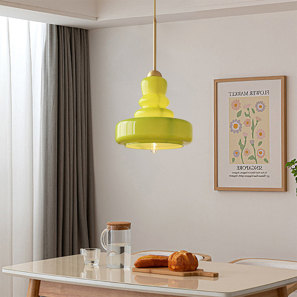 Vintage Colorful Gourd Pendant Hanging Lamp 2