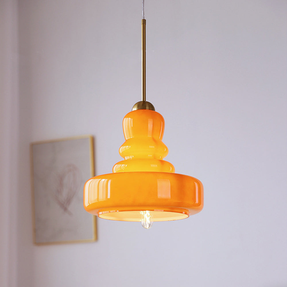Vintage Colorful Gourd Pendant Hanging Lamp 7