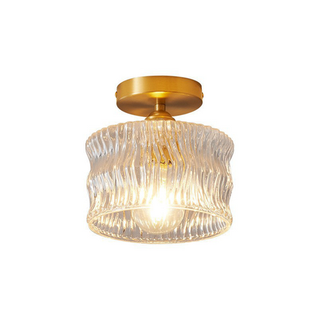 Vintage Crystal Clear Glass Ceiling Light Hallway 7
