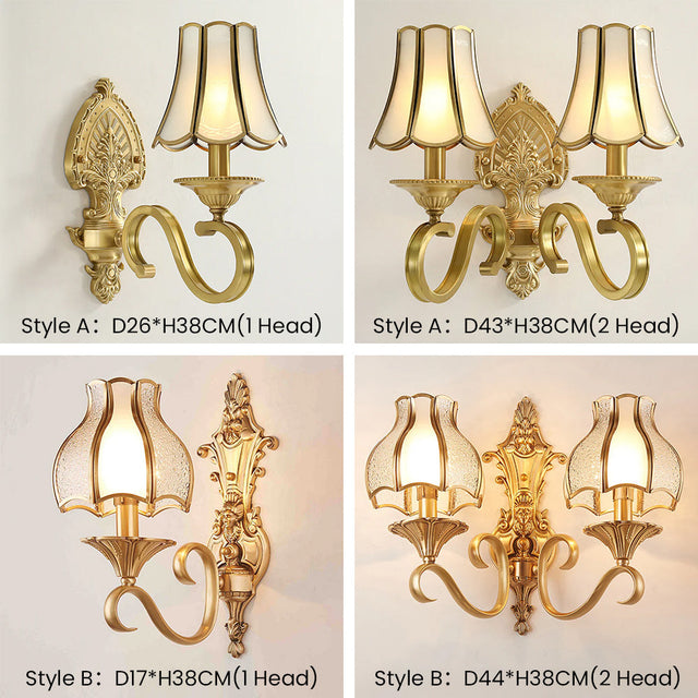 Vintage Gold Luxury Wall Sconce Light For Living Room 5