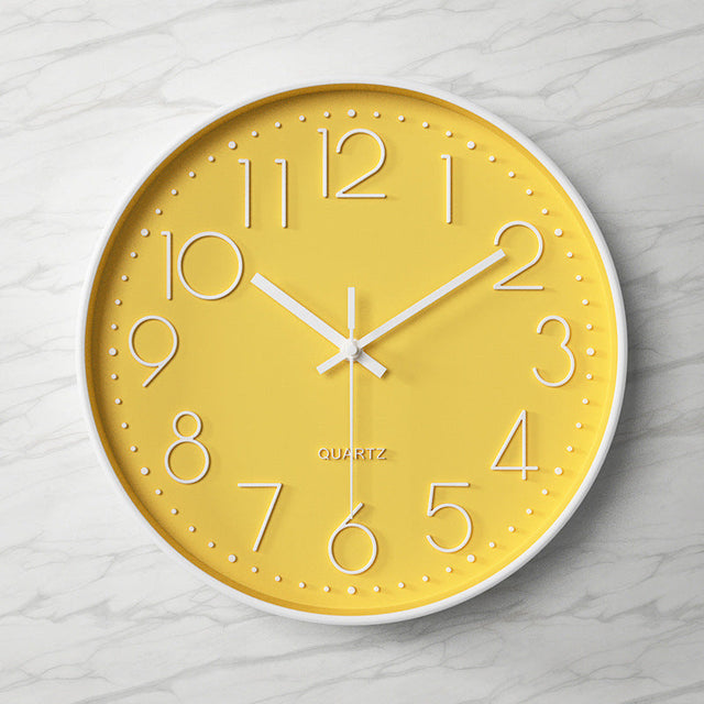 Silent Elegance - Large Clear Wall Clock