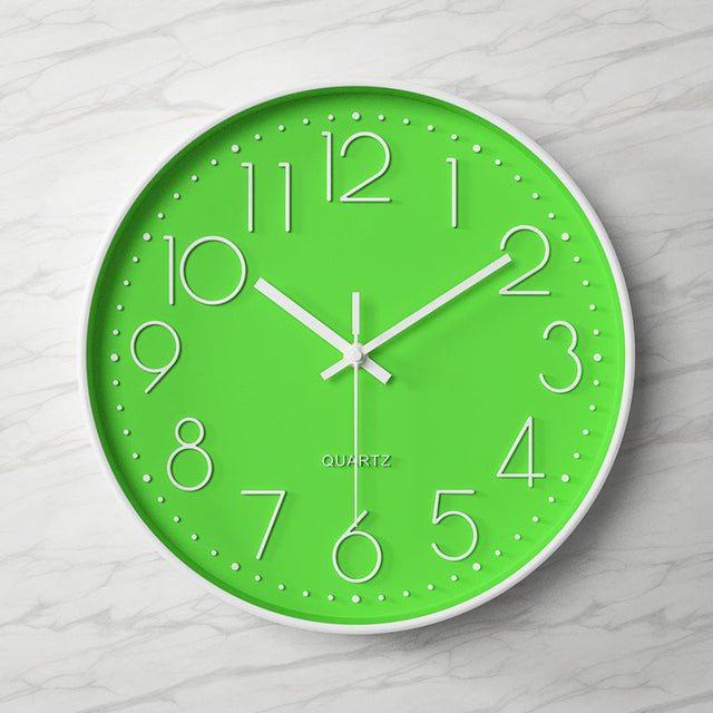 Silent Elegance - Large Clear Wall Clock