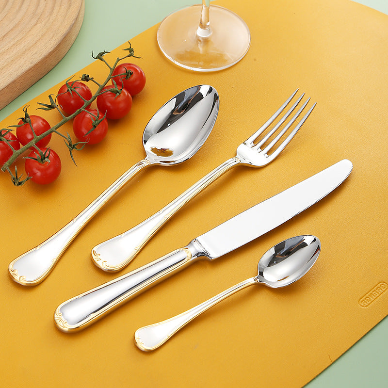  Selena Gold Edge Luxury Cutlery Set-6