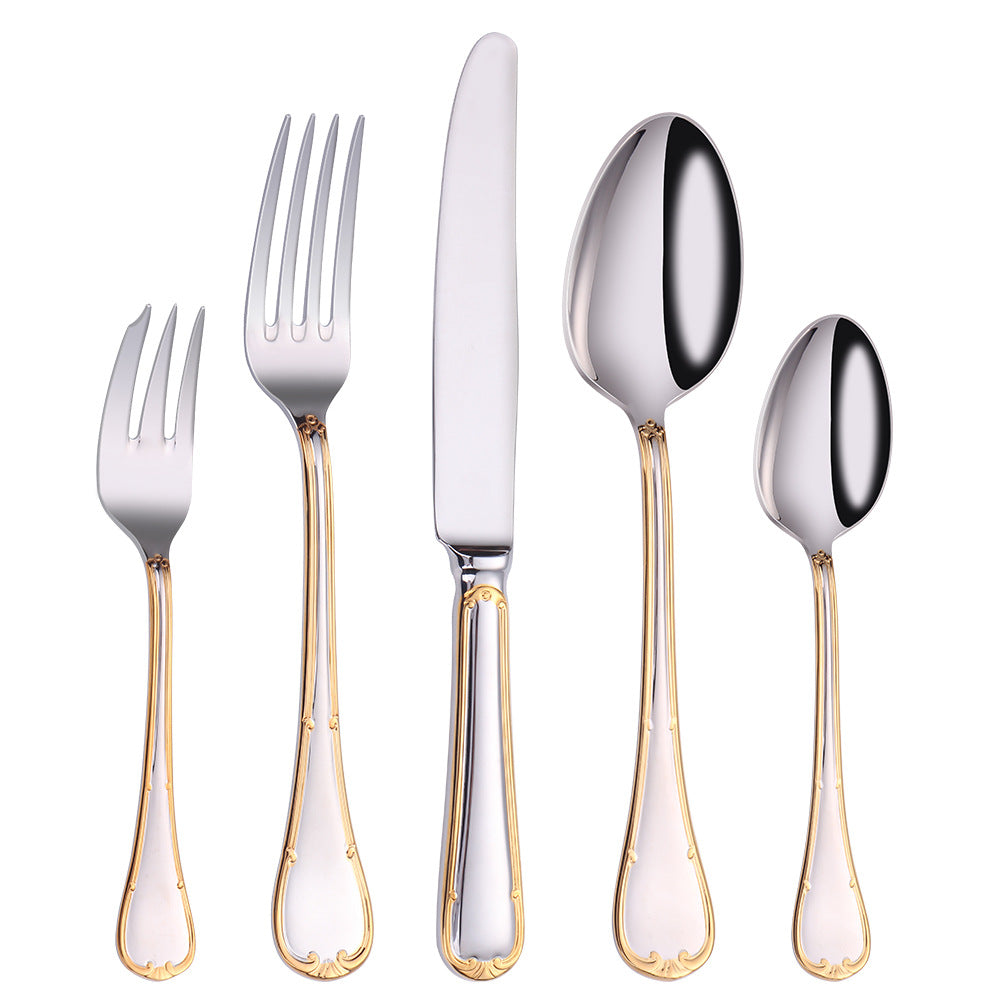 Selena Gold Edge Luxury Cutlery Set-3