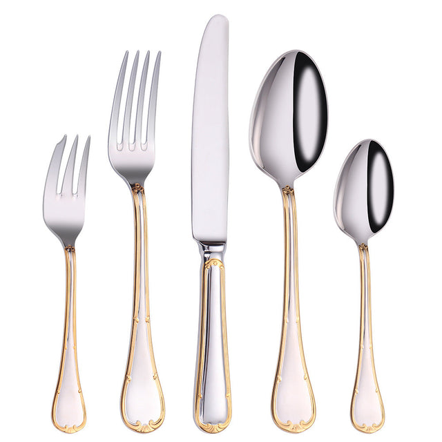  Selena Gold Edge Luxury Cutlery Set-3