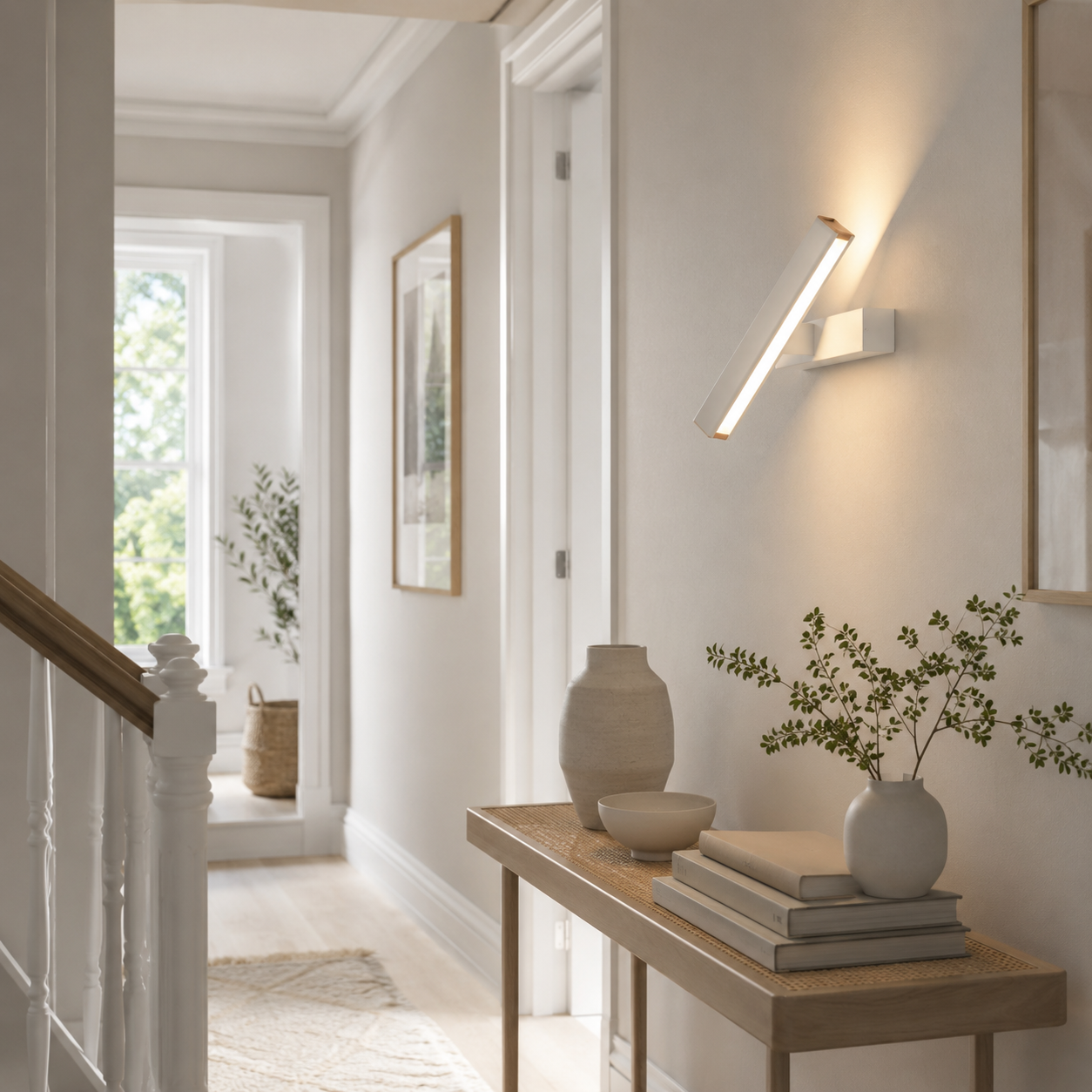Adjustable LED Wall Light, Acrylic Reading Lamp for Bedroom & Living Room