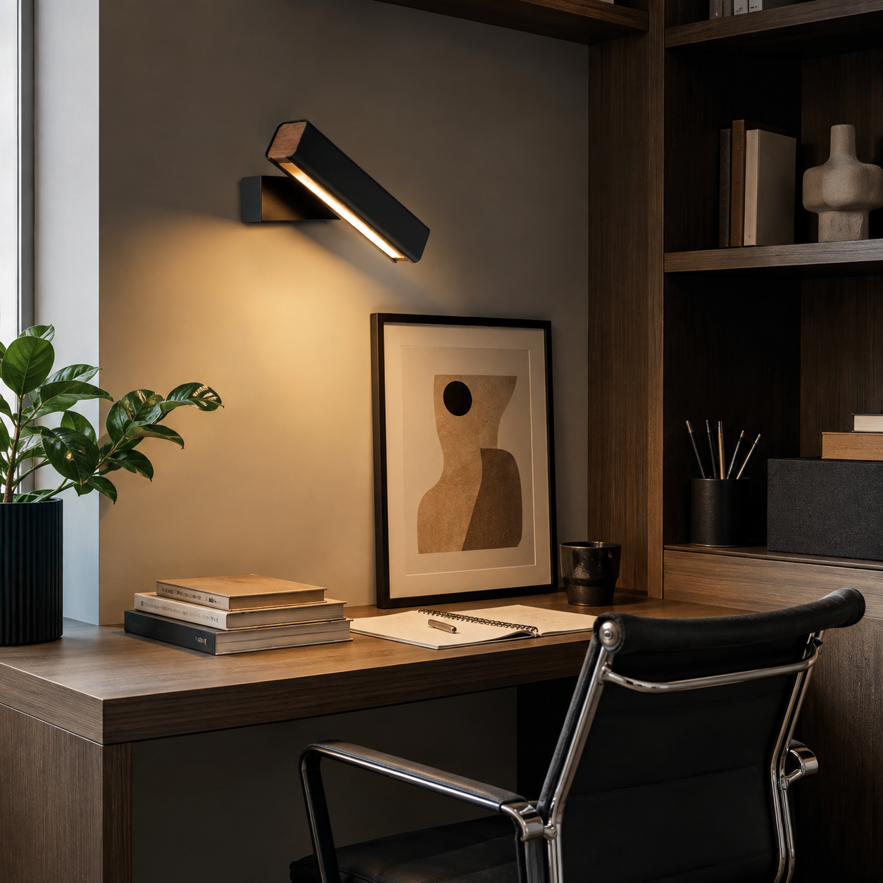 Adjustable LED Wall Light, Acrylic Reading Lamp for Bedroom & Living Room