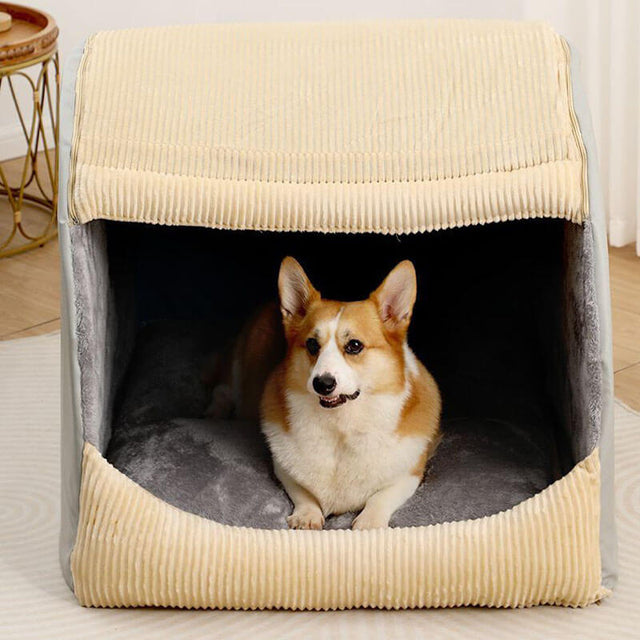 Spacious & Cozy Dog Bed Flannel Plush Durable Design