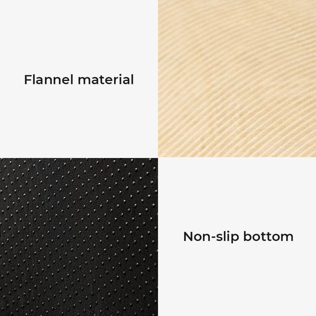 Spacious & Cozy Dog Bed Flannel Plush Durable Design