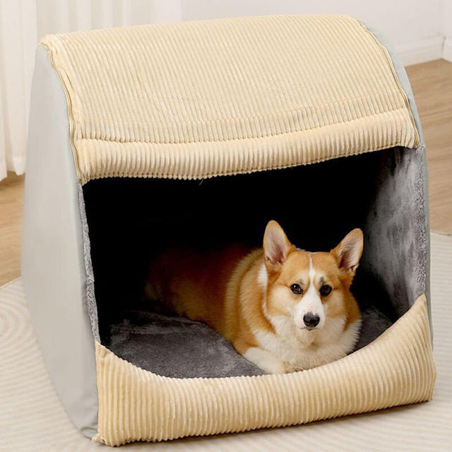 Spacious & Cozy Dog Bed Flannel Plush Durable Design