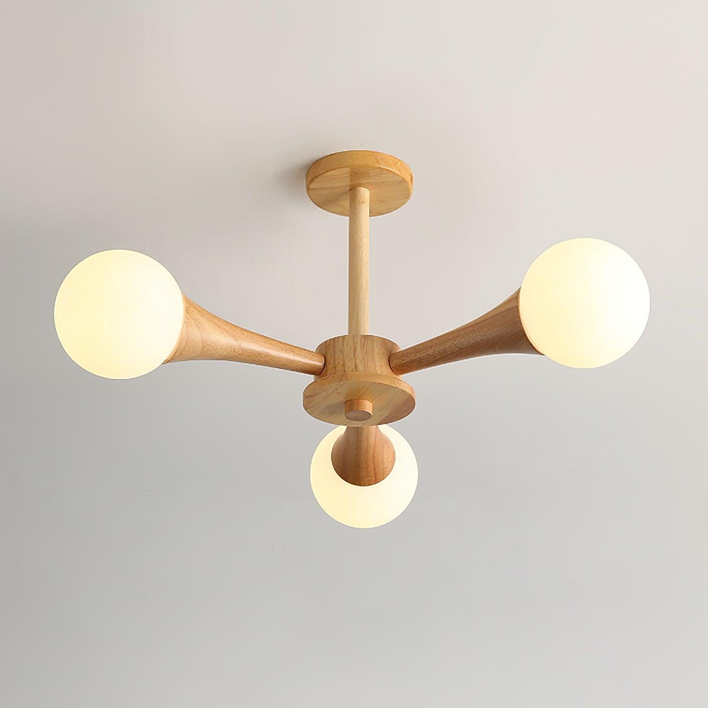 Elegant Wooden Ceiling Light – Warm, Modern and Energy-Efficient