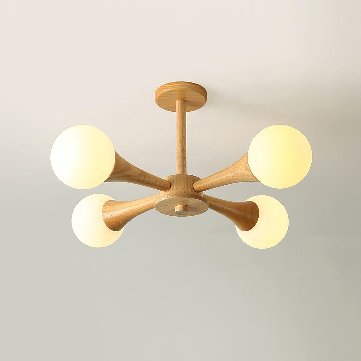 Elegant Wooden Ceiling Light – Warm, Modern and Energy-Efficient