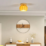 Yellow Pumpkin Ceiling Light 0