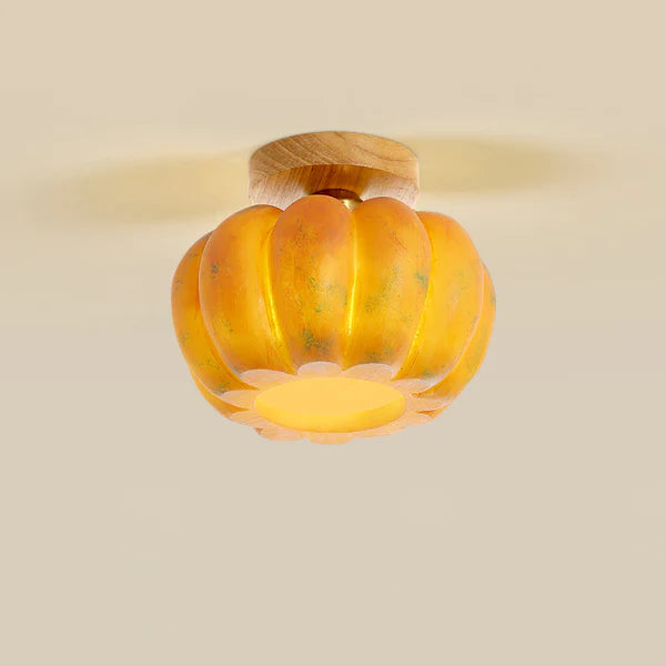 Yellow Pumpkin Ceiling Light 8