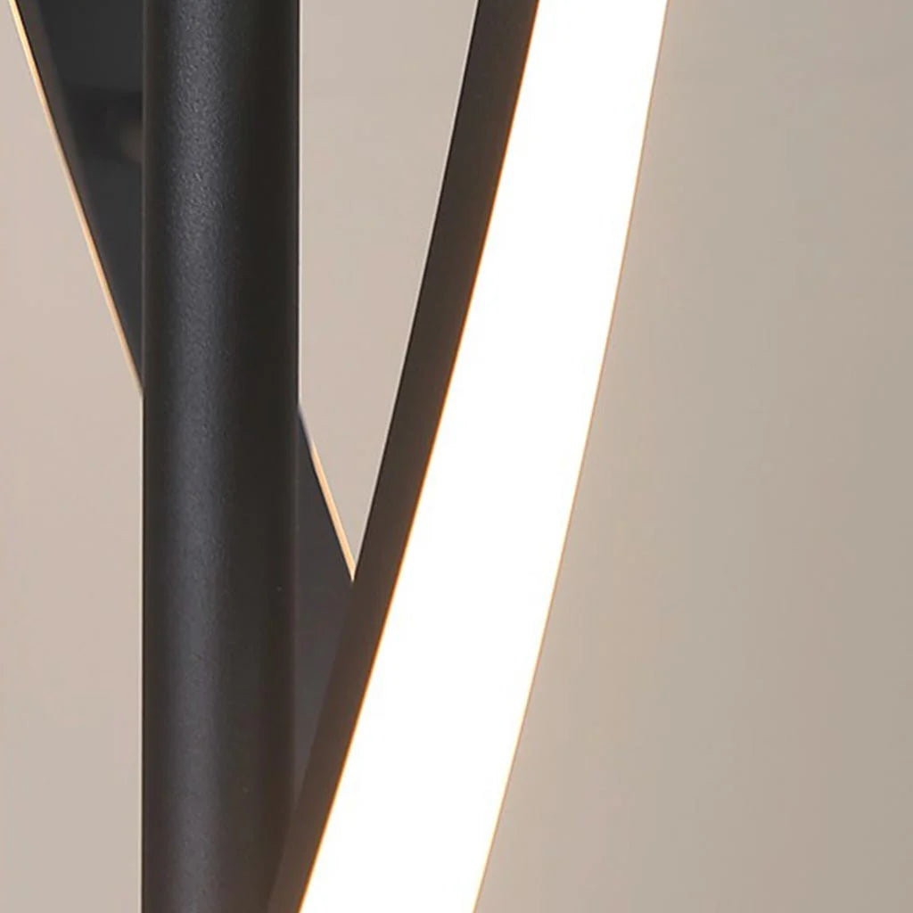 Twisted Spiral LED Floor Lamp, Modern Sculptural Standing Light