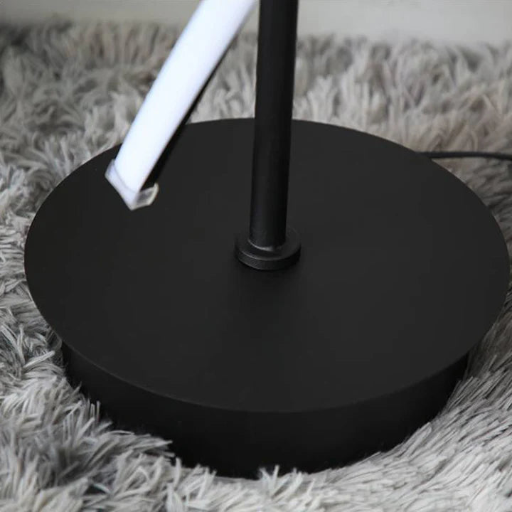 Twisted Spiral LED Floor Lamp, Modern Sculptural Standing Light