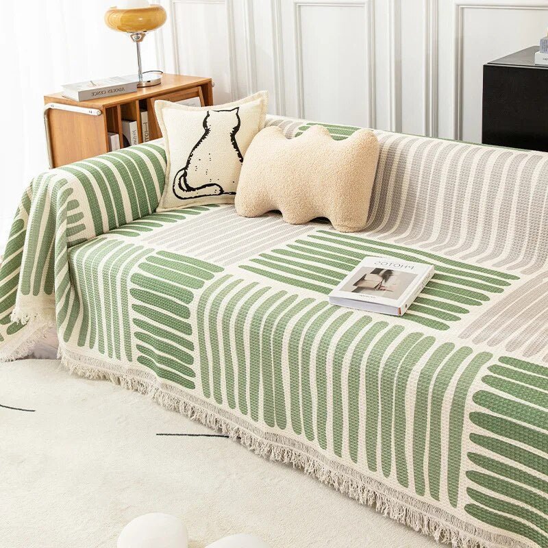 Abstract Pattern Cosy Sofa Blanket for Ultimate Comfort