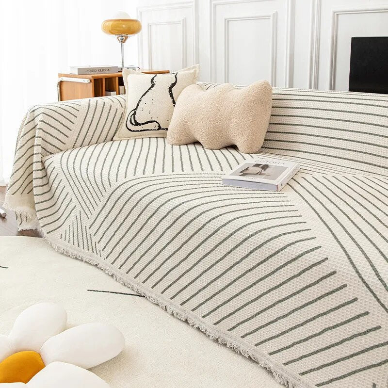 Abstract Pattern Cosy Sofa Blanket for Ultimate Comfort